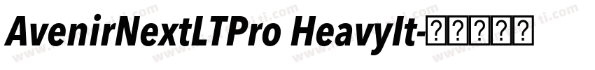 AvenirNextLTPro HeavyIt字体转换
